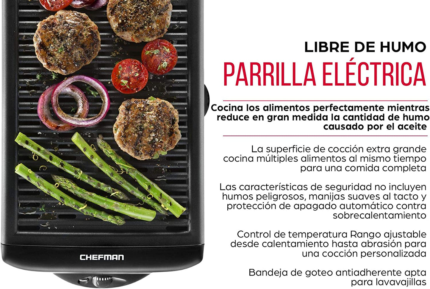 Parrilla Eléctrica para Interiores Libre de Humo RJ23-SG