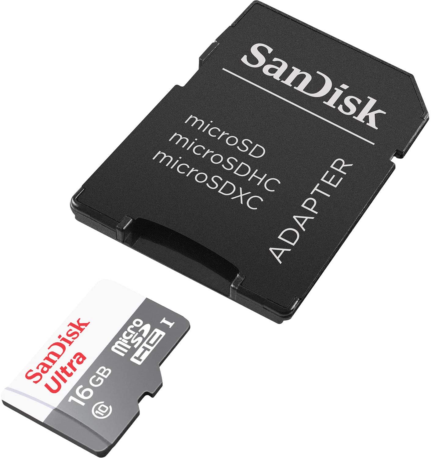 Tarjeta de memoria SanDisk Ultra con adaptador SD 16GB SDSQUNS-016G