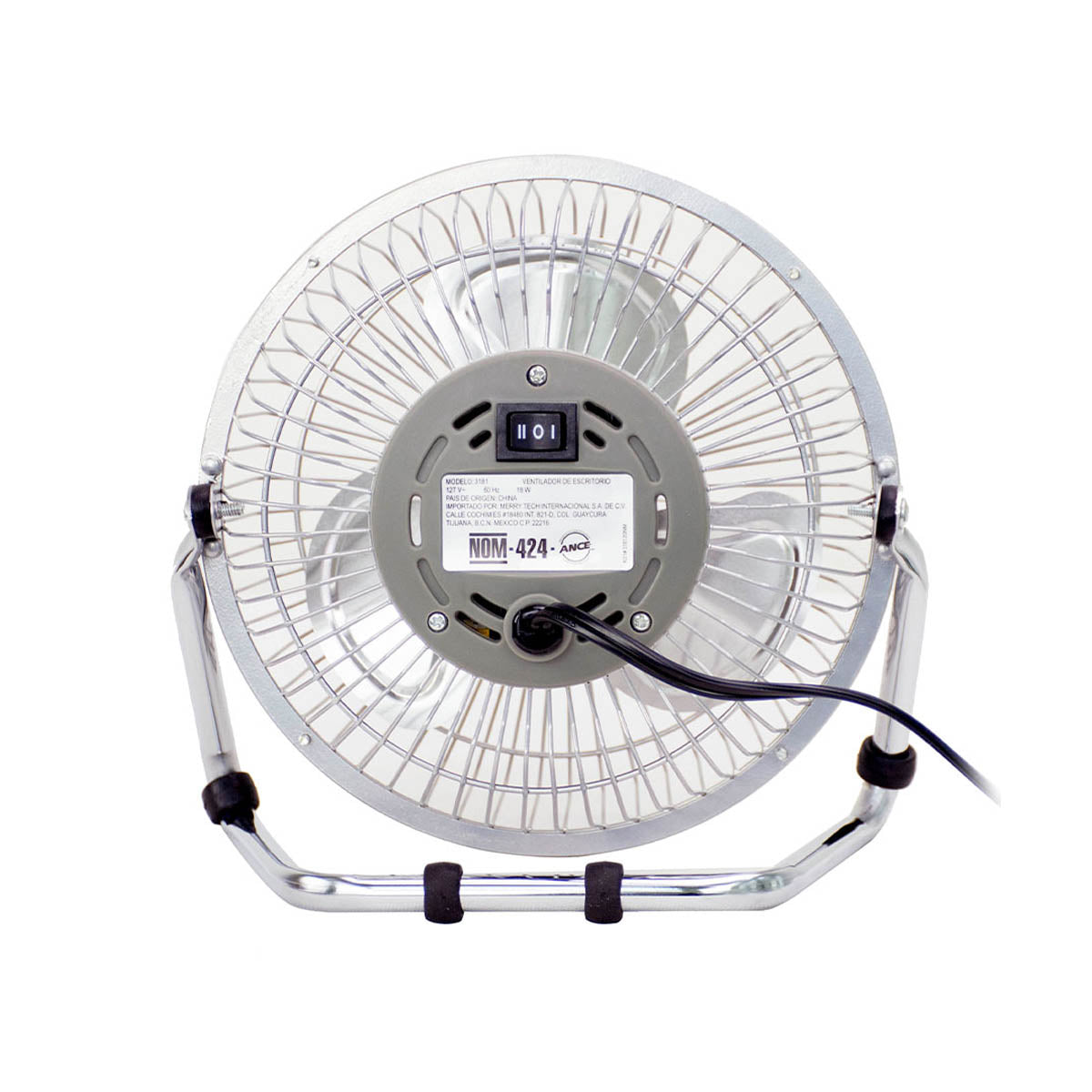 Ventilador de Escritorio Mytek 6 Pulgadas Gris 3181