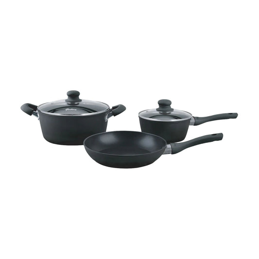 Batería de Cocina Hudson 5 Piezas Aluminio Antiadherente 09-10016N