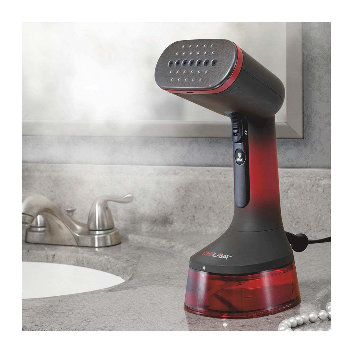 Plancha Vaporizador Chi Lava Negro 11610