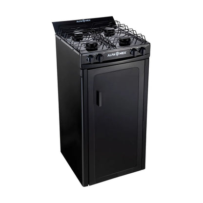 Parrilla de Gas con Gabinete Alfamex 4 Quemadores Negra 211