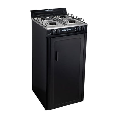 Parrilla de Gas con Gabinete Alfamex 4 Quemadores Negra 212