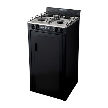 Parrilla de Gas con Gabinete Alfamex 4 Quemadores Negra 212