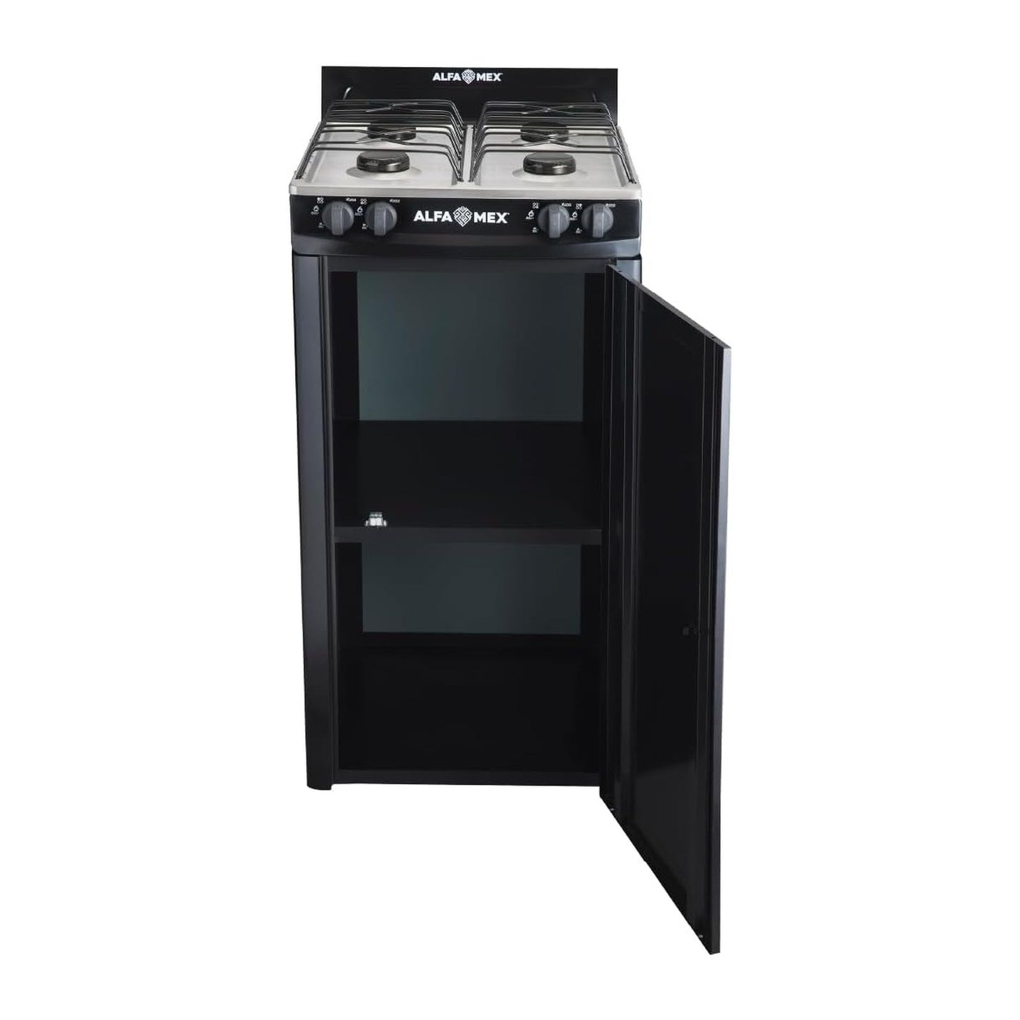 Parrilla de Gas con Gabinete Alfamex 4 Quemadores Negra 212