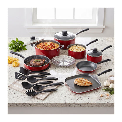 Batería de Cocina Tramontina 18 Piezas Roja 27899-054