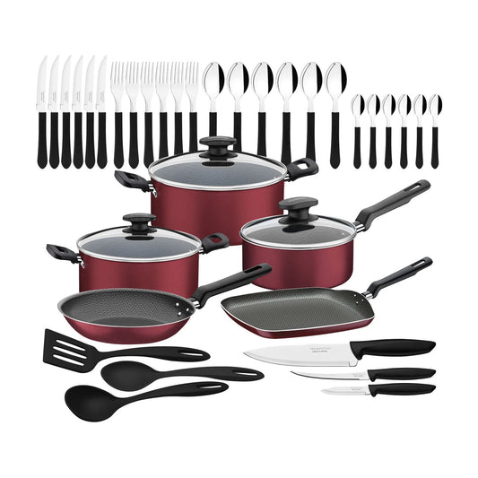 Batería de Cocina Tramontina Loreto 38 Piezas Roja 27899328