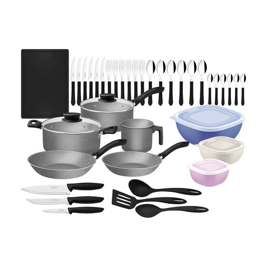 Batería de Cocina Tramontina Coimbra 44 Piezas Gris 28399602