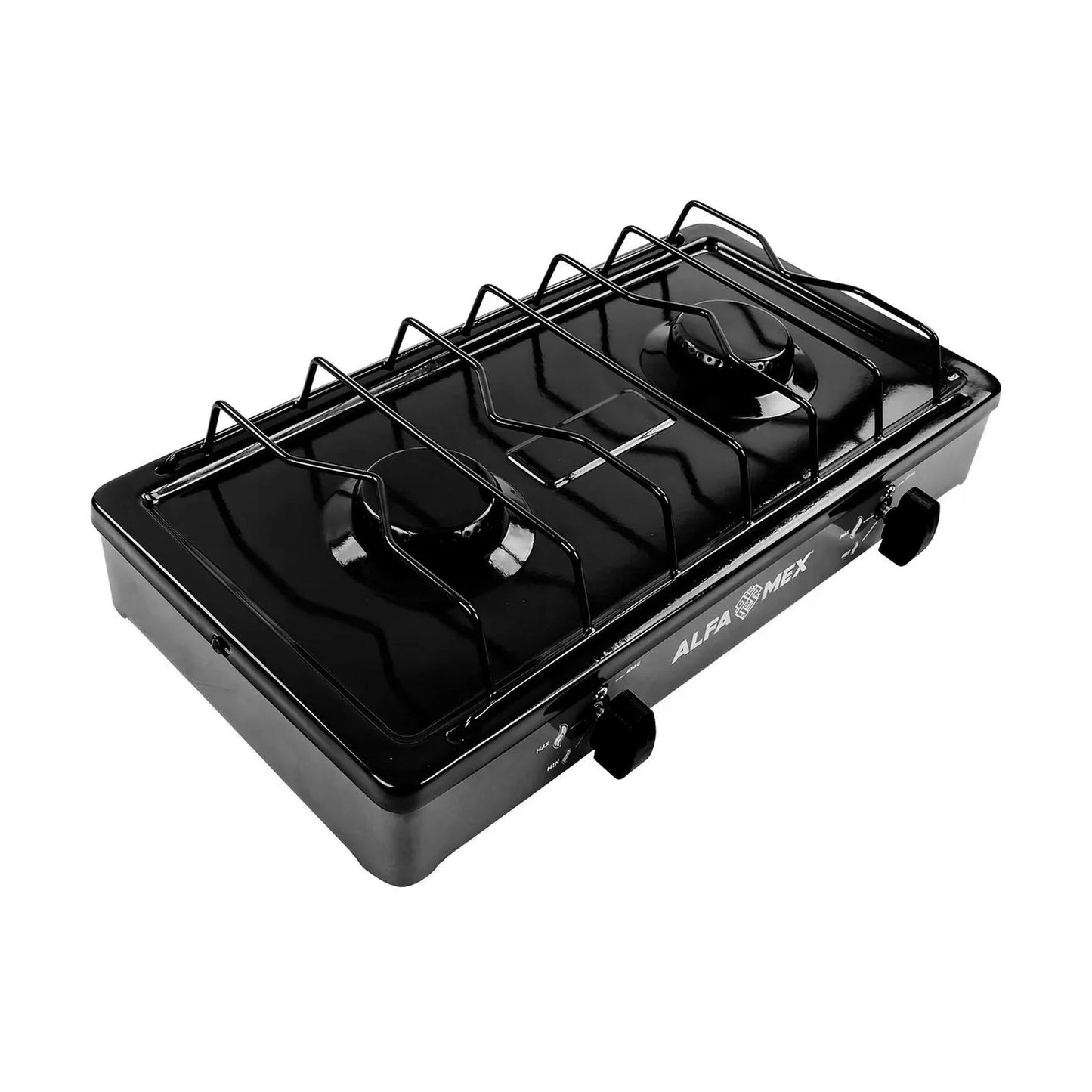 Parrilla de Gas Alfamex 2 Quemadores Negra 303