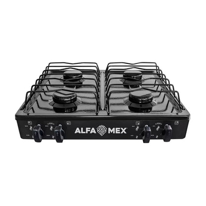 Parrilla de Gas Alfamex 4 Quemadores Negra 311