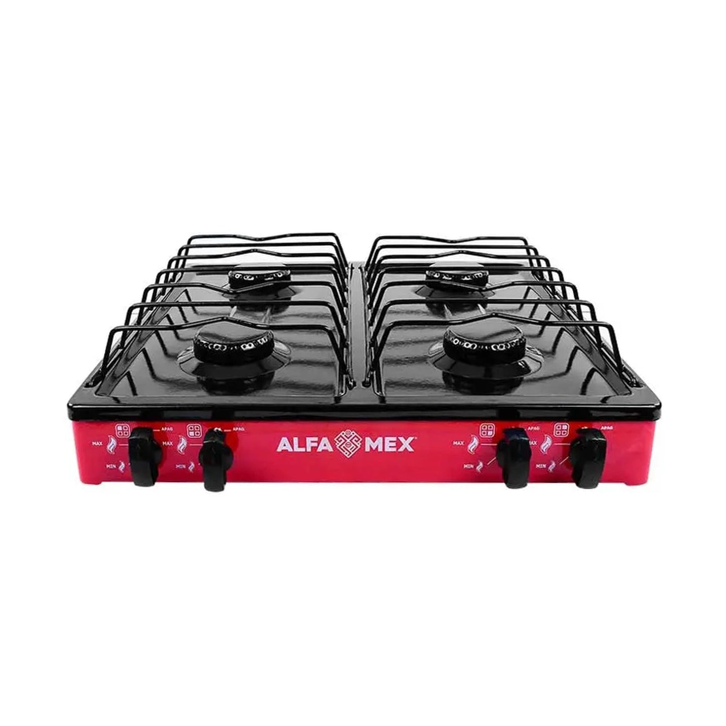 Parrilla de Gas Alfamex 4 Quemadores Roja 311