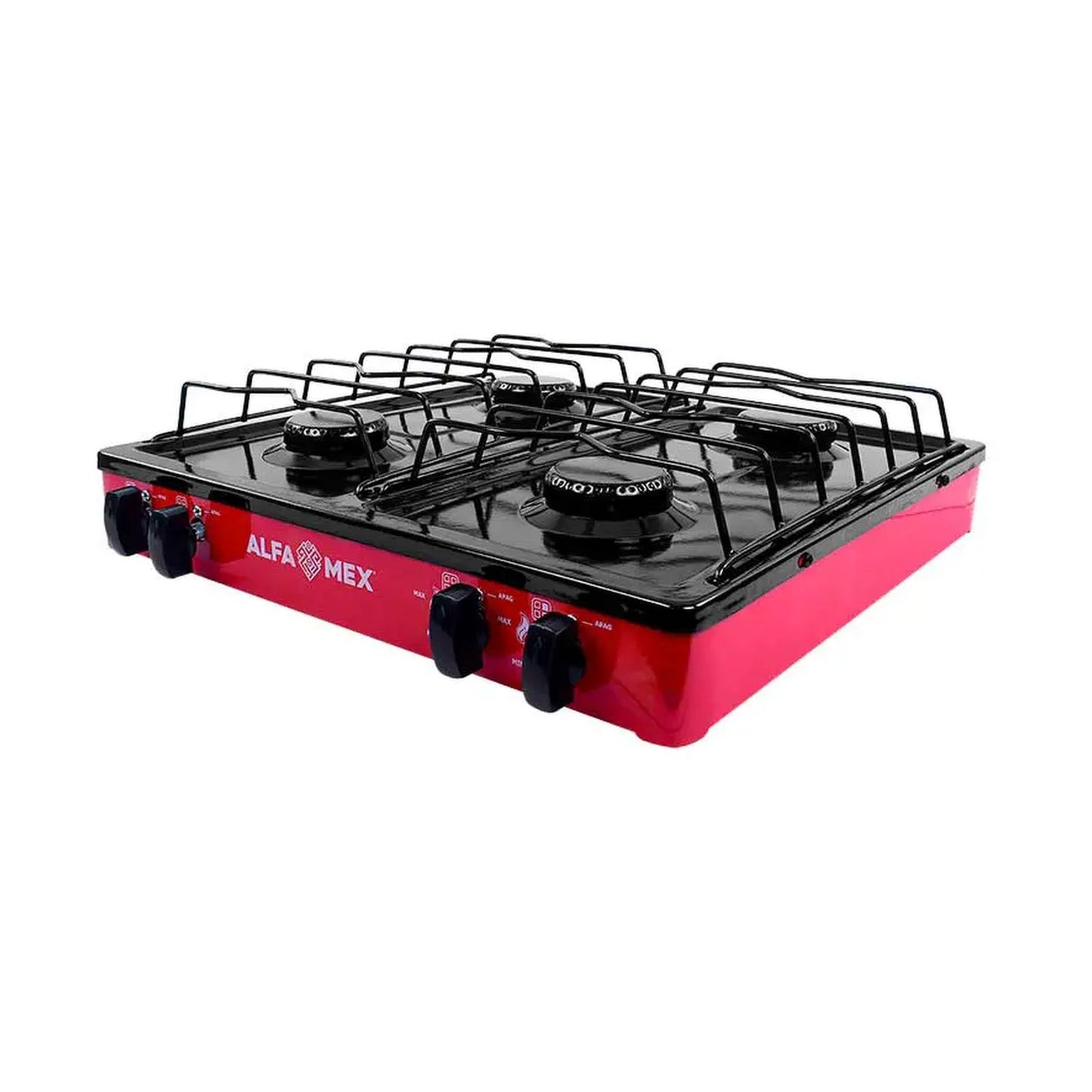 Parrilla de Gas Alfamex 4 Quemadores Roja 311