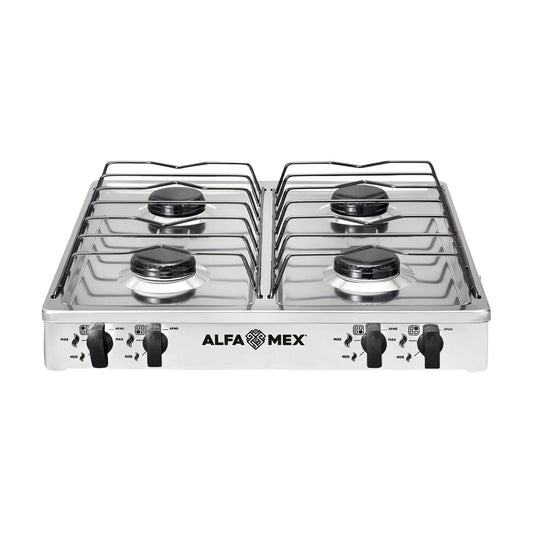 Parrilla de Gas Alfamex 4 Quemadores Blanco 312