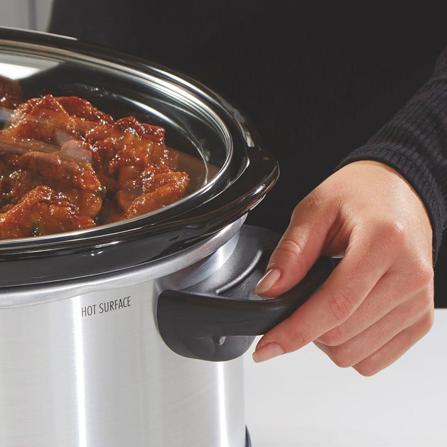 Olla de Cocción Lenta Hamilton Beach 3.8 Litros Programable Gris 33443