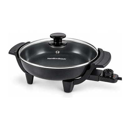 Sartén Eléctrico Antiadherente Hamilton Beach Negro 38533