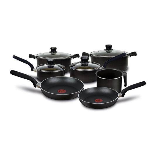 Batería de Cocina T-fal Elemental 11 Piezas Negra 392600