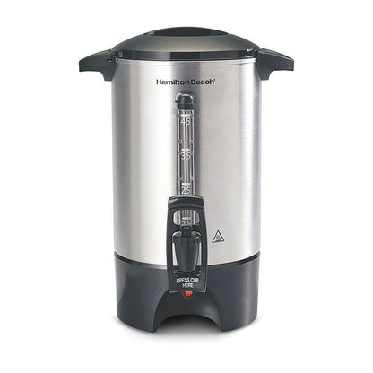 Cafetera Percoladora Hamilton Beach 45 Tazas Gris 40520R