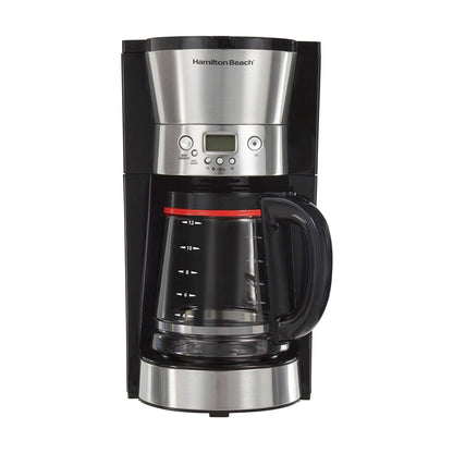Cafetera Programable Hamilton Beach 12 Tazas Negra 46895