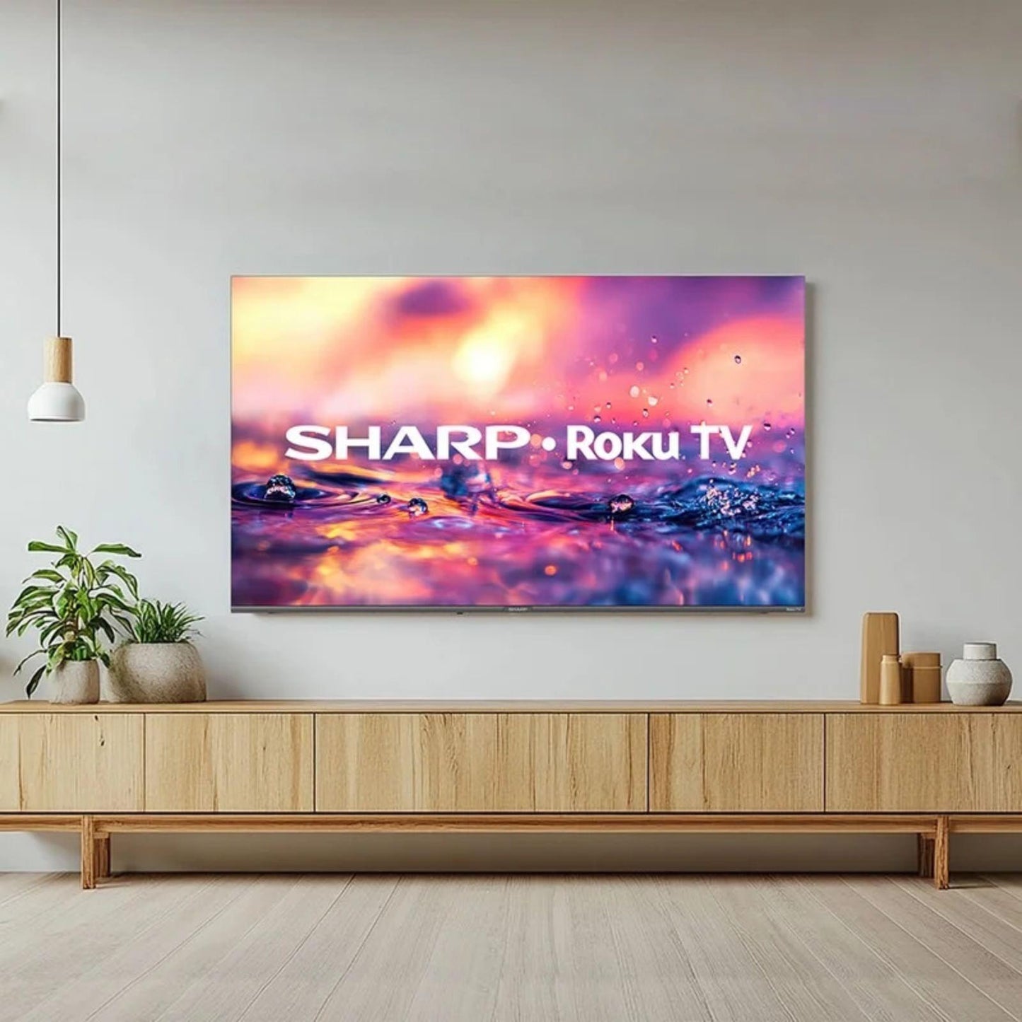Televisión Pantalla 75 Pulgadas Sharp Roku TV QLED 4K UHD 4TC75HM6320U