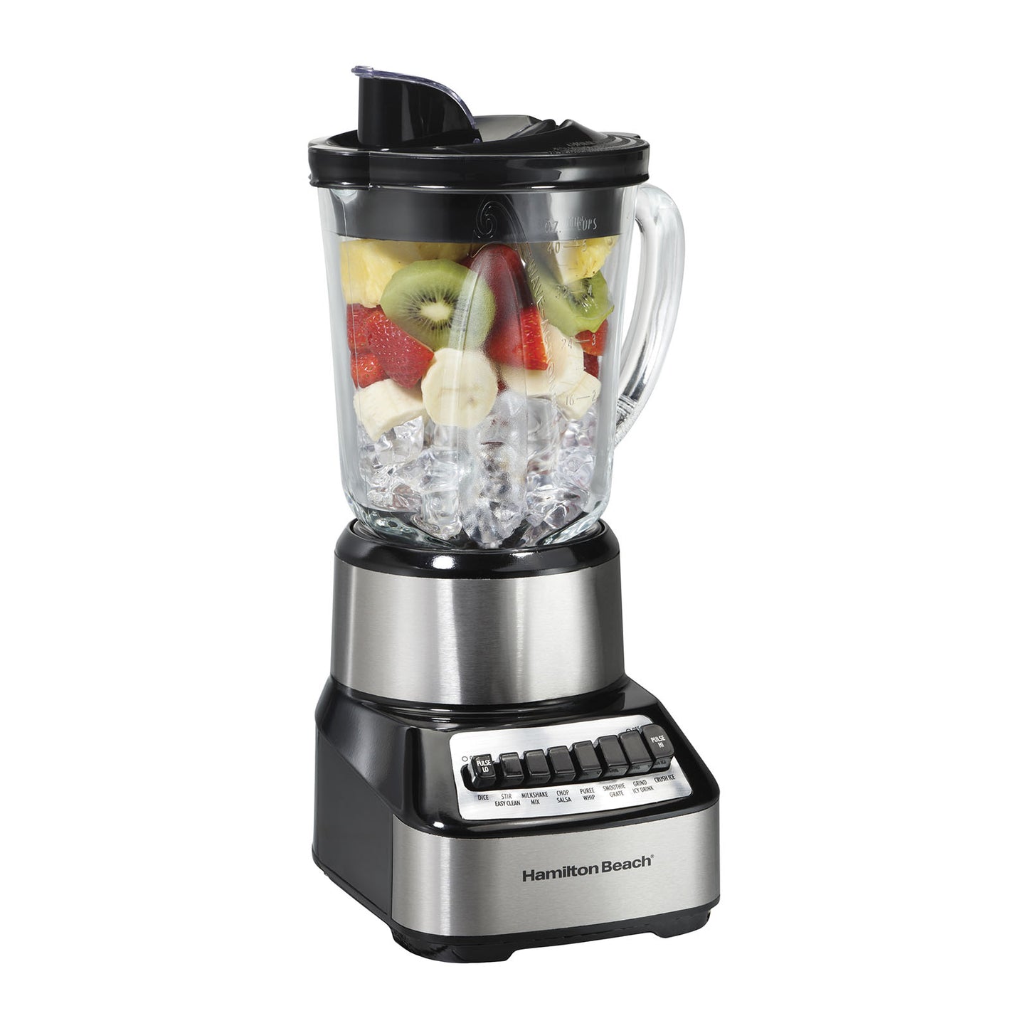 Licuadora Hamilton Beach Vaso de Vidrio 1.1 Litros Wave Crusher Gris 54221G