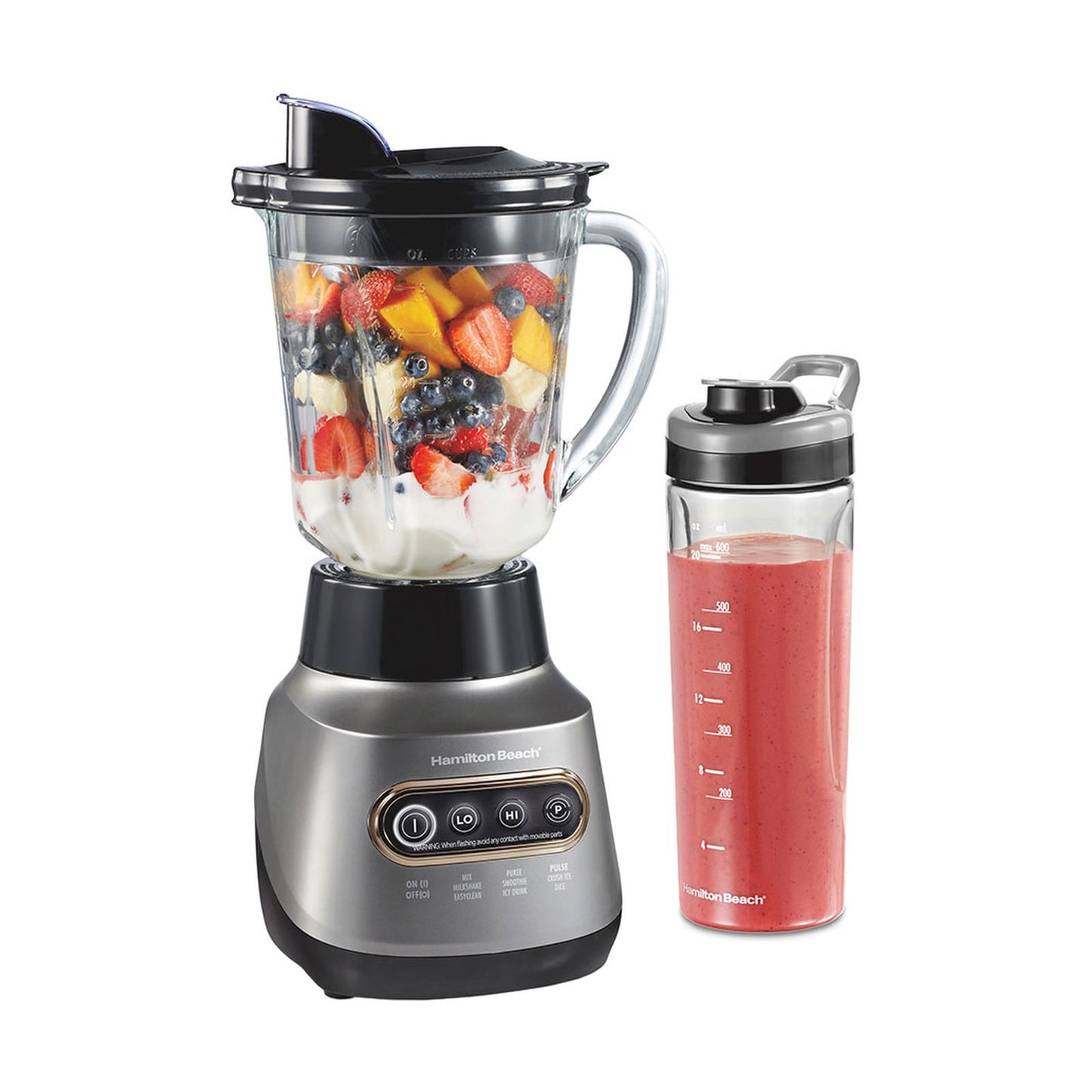 Licuadora Hamilton Beach Vaso de Vidrio 1.2 Litros Gris 58181J