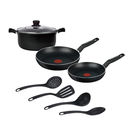 Batería de Cocina T-fal Vital 8 Piezas Negra 5821100