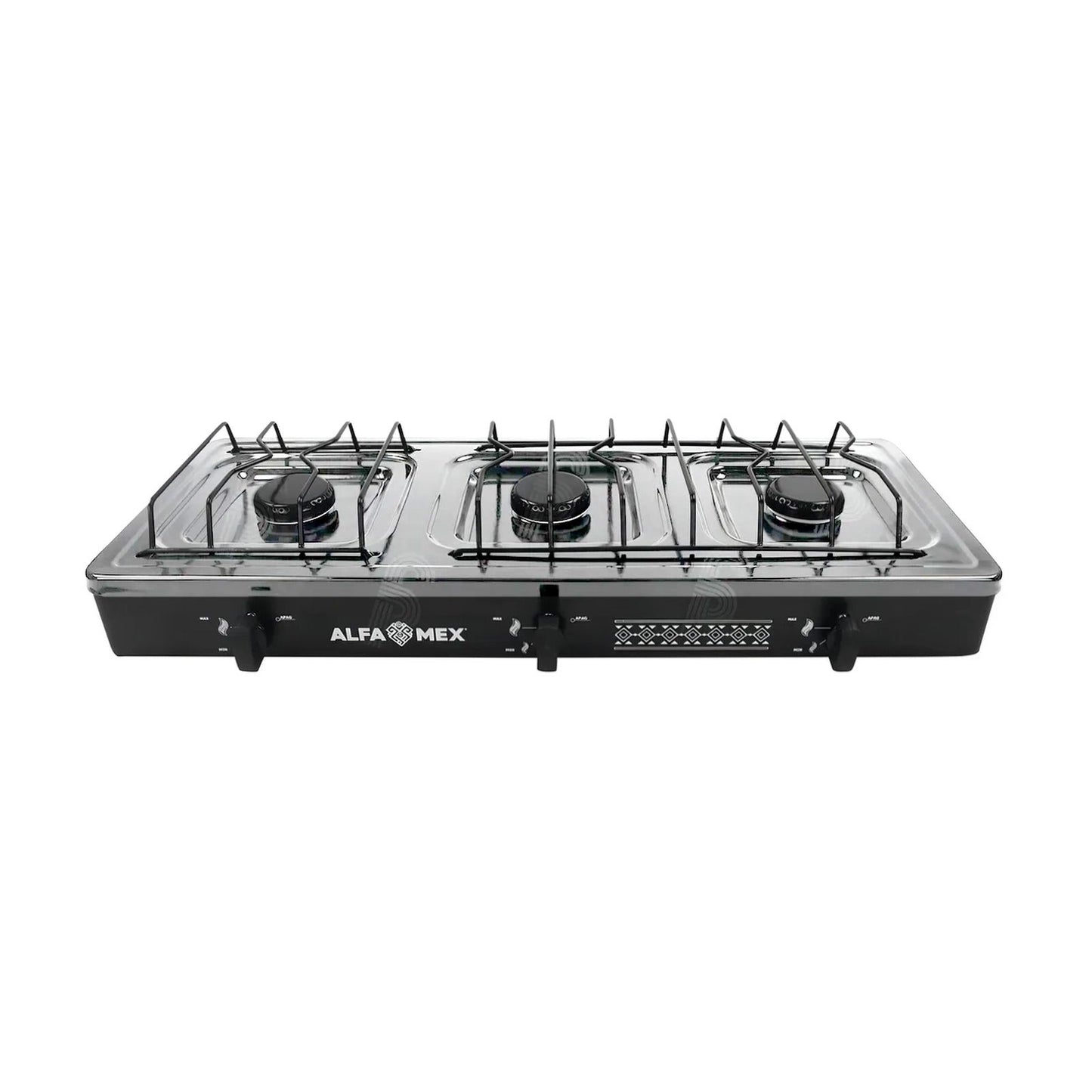 Parrilla de Gas Alfamex 3 Quemadores Negra 612