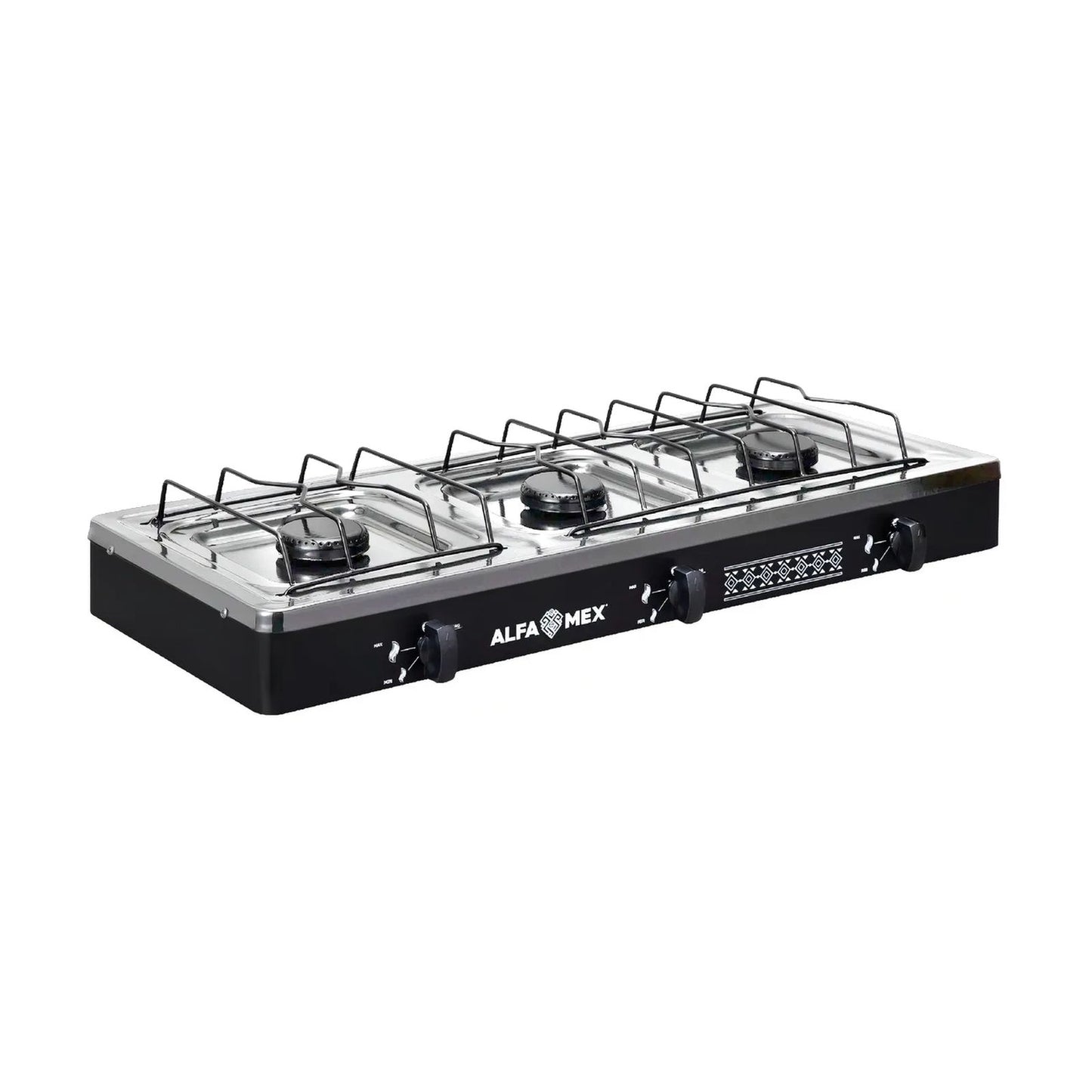 Parrilla de Gas Alfamex 3 Quemadores Negra 612