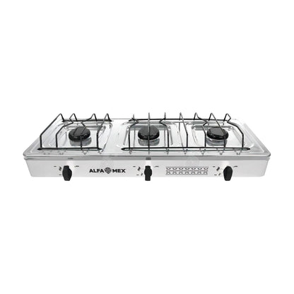 Parrilla de Gas Alfamex 3 Quemadores Blanco 612