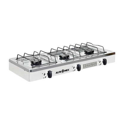 Parrilla de Gas Alfamex 3 Quemadores Blanco 612
