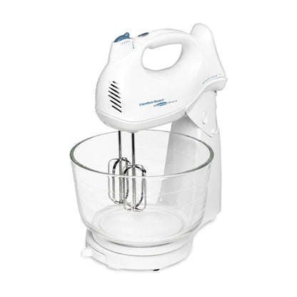 Batidora de Pedestal Hamilton Beach Power Deluxe 6 Velocidades Blanca 64695