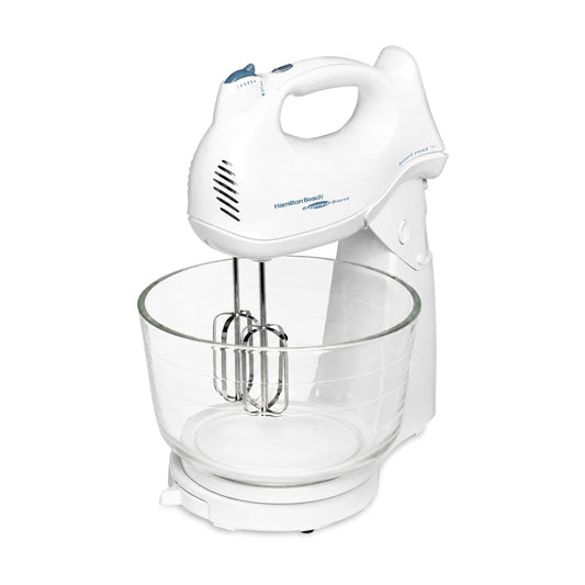 Batidora de Pedestal Hamilton Beach Power Deluxe 6 Velocidades Blanca 64695