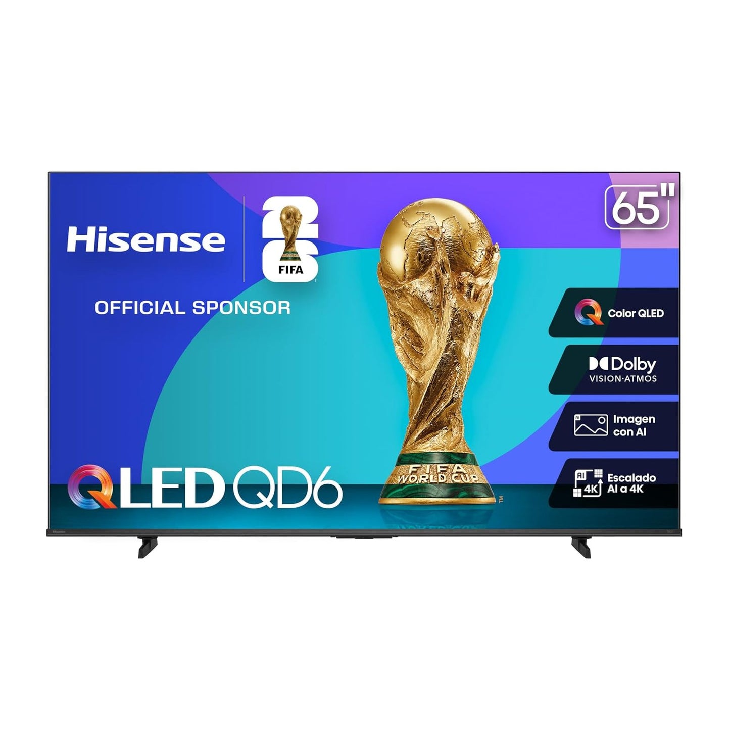 Televisión Pantalla 65 Pulgadas Hisense Fire TV QLED 4K UHD 65QD6QFM