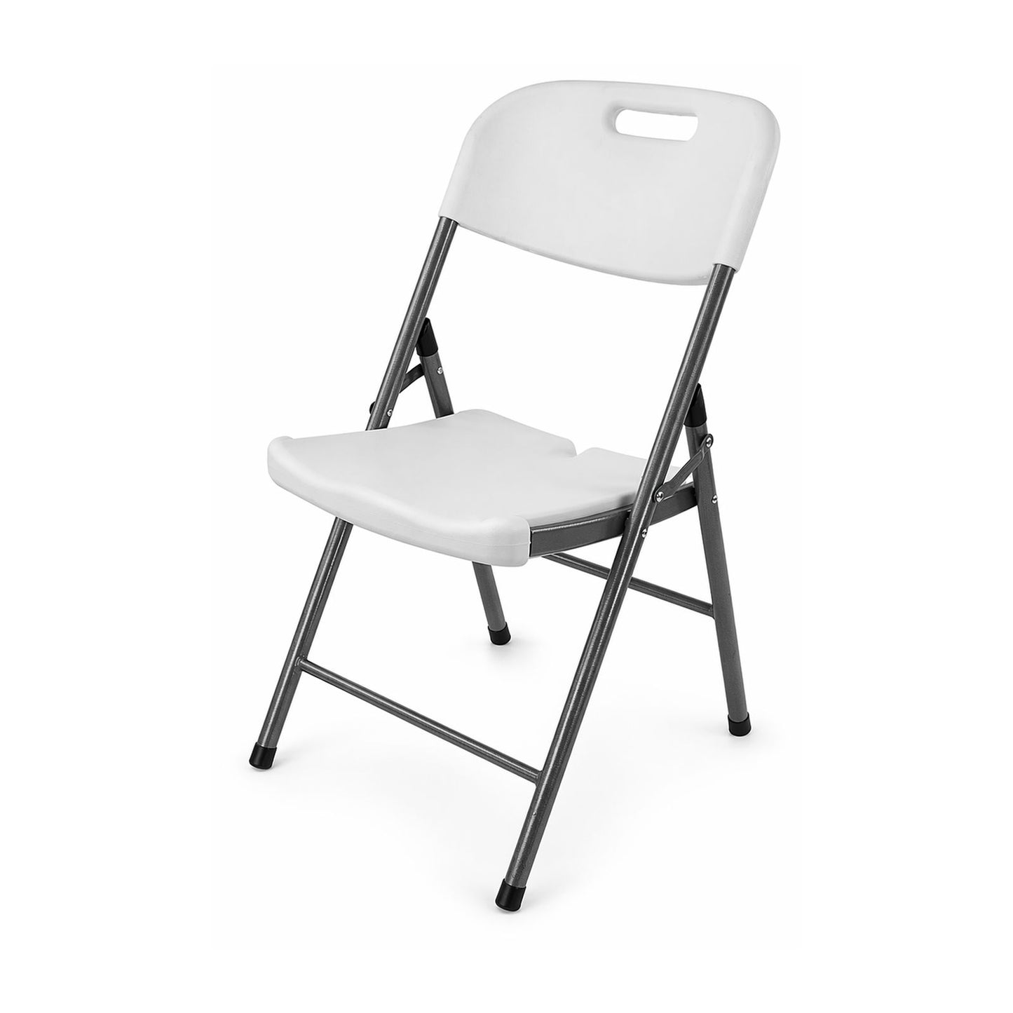 Silla de Plástico Plegable Peldaños Blanca 703327
