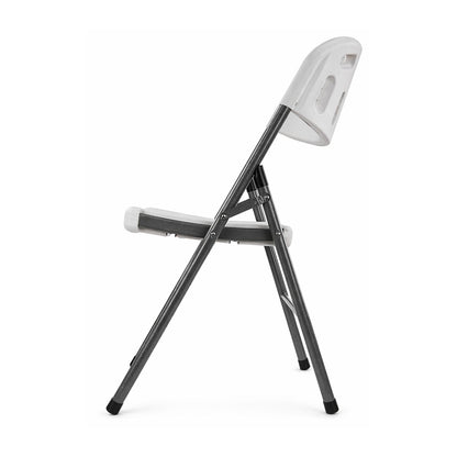 Silla de Plástico Plegable Peldaños Blanca 703327