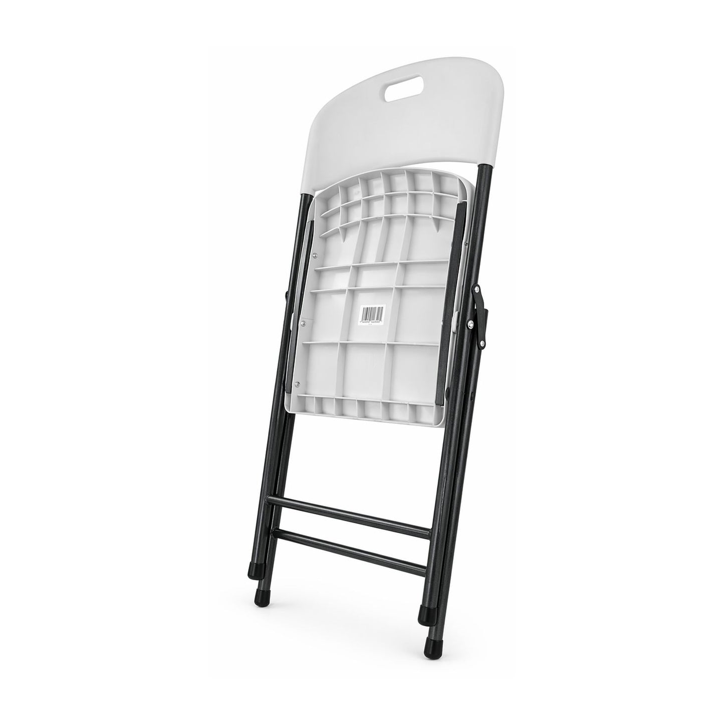 Silla de Plástico Comercial Plegable Peldaños Blanca 703328