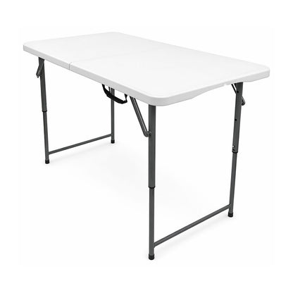 Mesa de Plástico Plegable Peldaños Blanca 711728