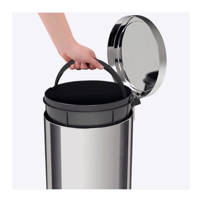 Basurero con Pedal Tramontina Brasil 20 Litros Acero Inoxidable Gris 94538120