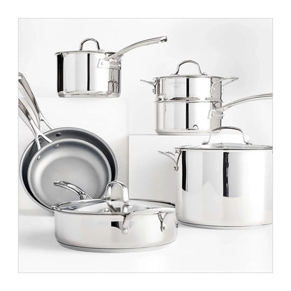 Batería de Cocina Cuisinart Forever Stainless 11 Piezas Gris 95-11ES