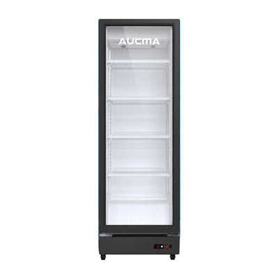 Refrigerador Vitrina Aucma 9 Pies Cúbicos Puerta de Vidrio Azul ACMUS240S4EL