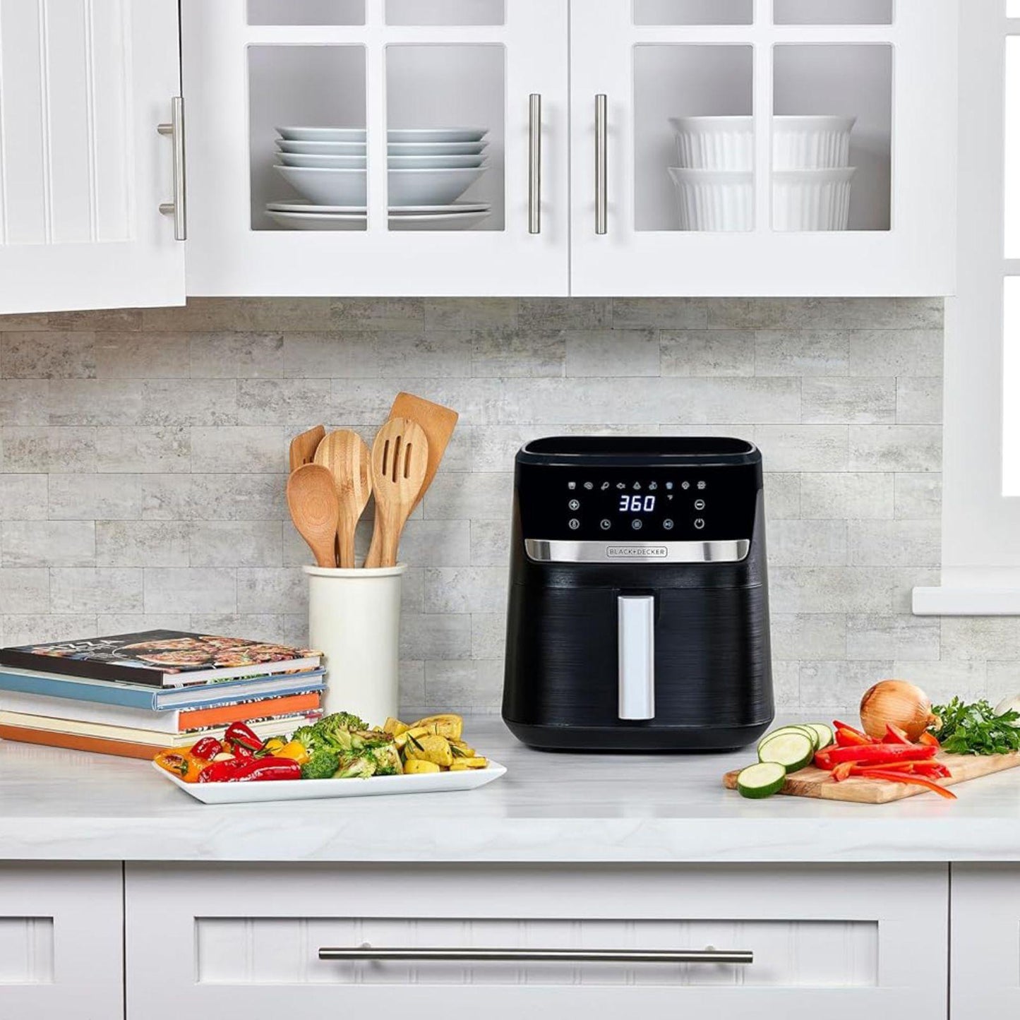 Freidora de Aire Black+Decker Purify 5.5 Litros Negra AFBD62-1BDLA