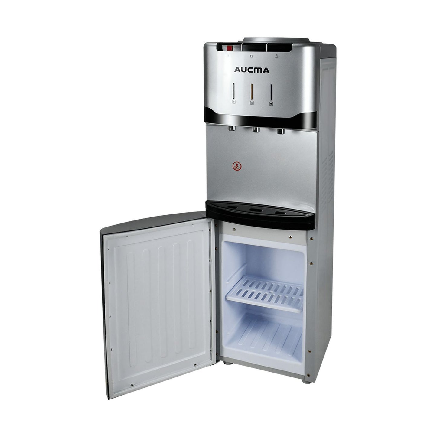Dispensador de Agua Aucma con Gabinete Gris AKWDT-3SXCHS