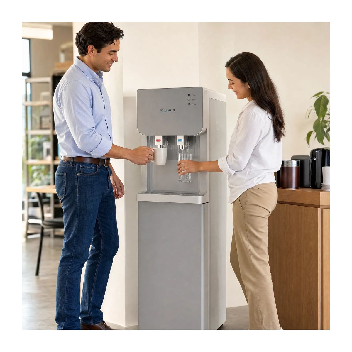 Dispensador de Agua Royal Aqua Plus Carga Oculta Gris