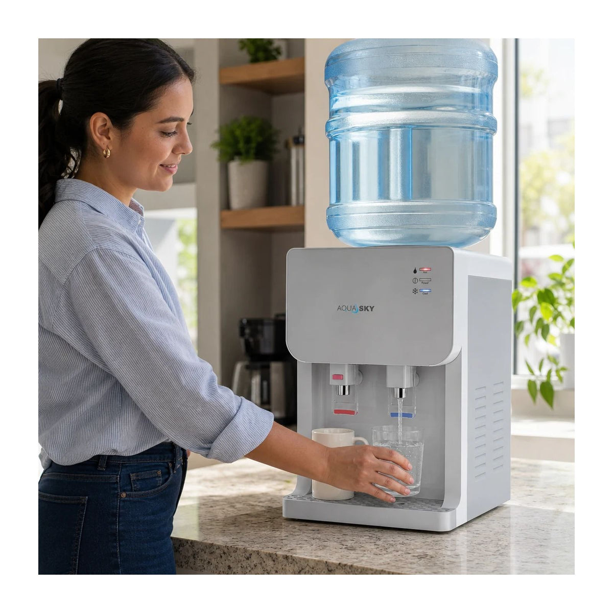 Dispensador de Agua Royal Aqua Sky Carga Superior Gris