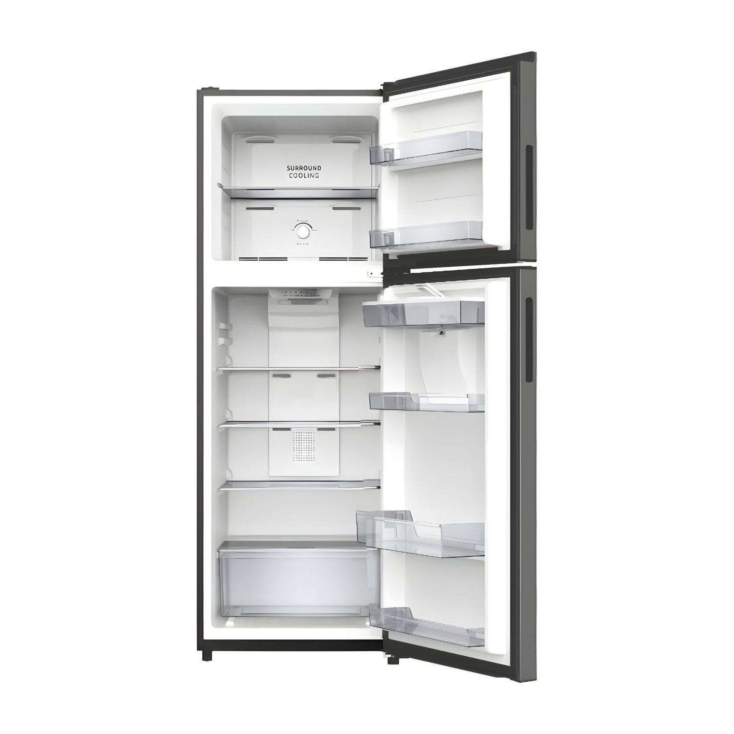 Refrigerador Aucma 11 Pies Cúbicos Top Mount con Despachador de Agua Negro ARTMF11XXHXD