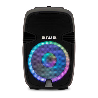 Bafle 15 Pulgadas Aiwa 1000W con Micrófono y Tripié AWSP15TW