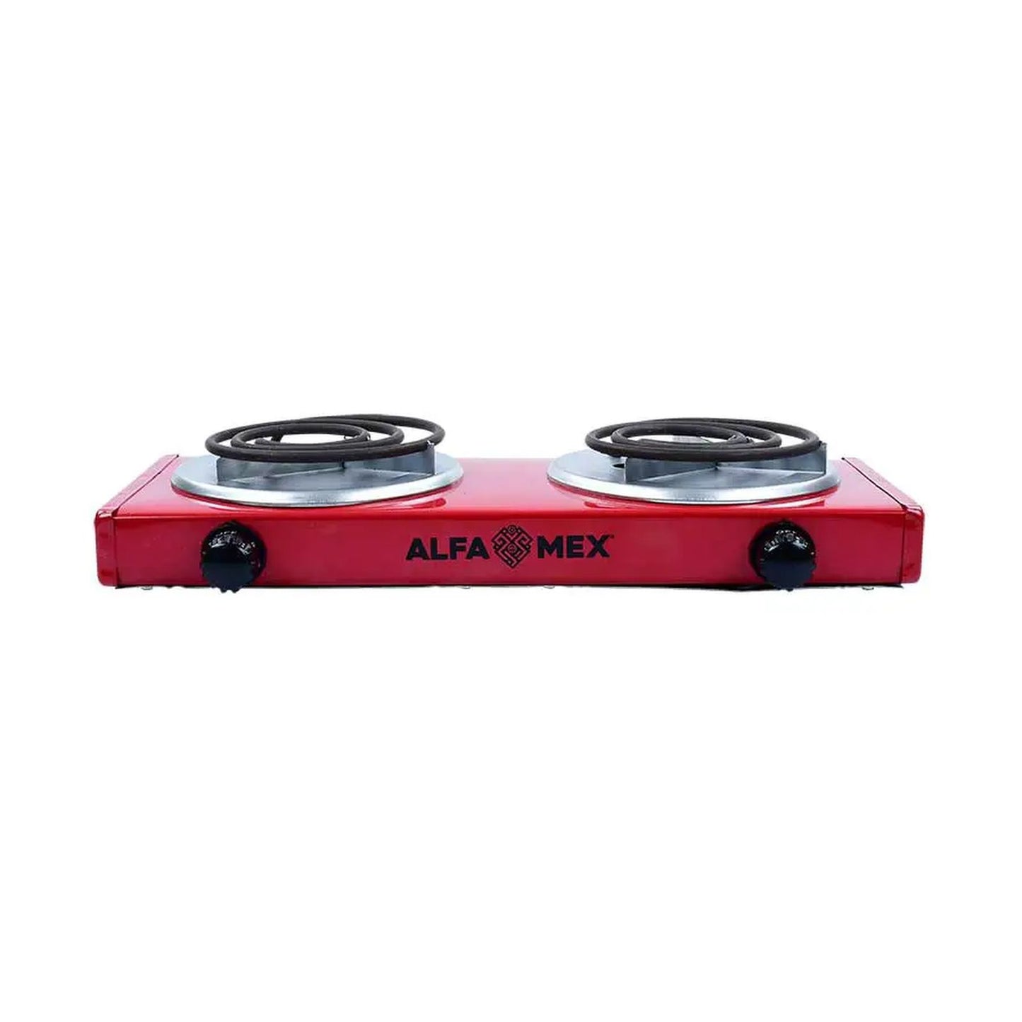 Parrilla Eléctrica Alfamex 2 Quemadores Roja B762-5
