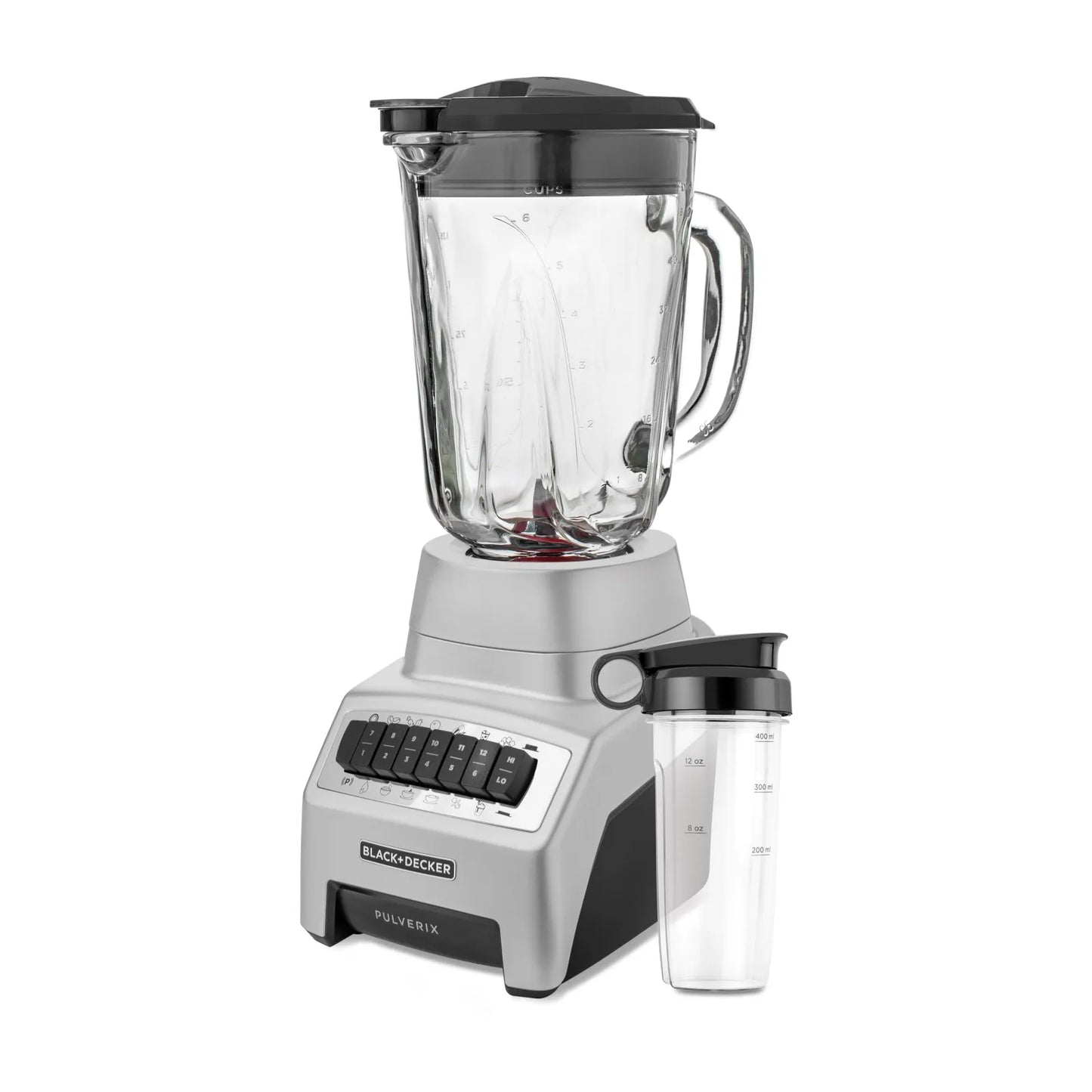 Licuadora Black+Decker Vaso de Vidrio 1.5 Litros Gris BL1140MS