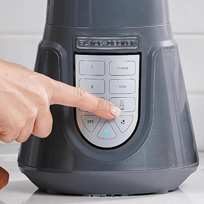 Licuadora Black+Decker Vaso de Vidrio 1.5 Litros Negra BL1516-2MDLA