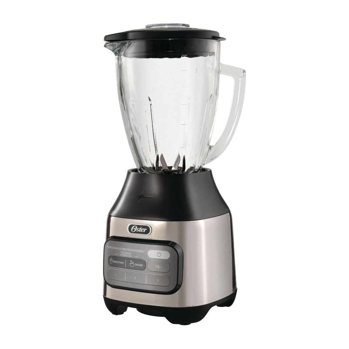 Licuadora Oster Vaso de Vidrio 1.5 Litros 3 Velocidades Gris BLSTPEG-NRT